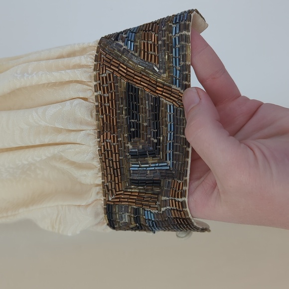 80sVTG Francesca of Damon Beaded Dress - Picture 5 of 10